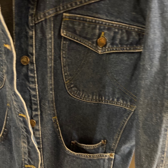 weathered blues jean jacket Womens Medium - Picture 2 of 8